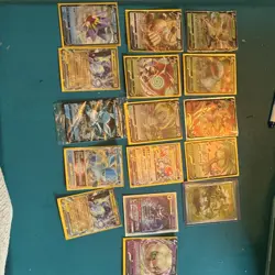 Pokemon TCG Holo Lot 16 Cards Starmie Machamp Eevee Lucario Whimsicott - Image 1