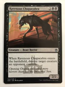 MTG Masters 25 Ravenous Chupacabra 104/249 LP - Image 1