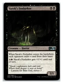 Core Set 2020 #123 Yarok's Fenlurker - Image 1
