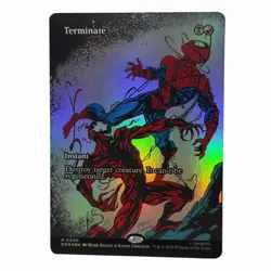 Terminate Borderless Foil #40 Mythic MTG Spider-Man MAR EN NM - Image 1