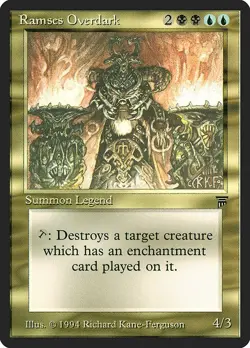 Ramses Overdark 1x MtG ENGLISH Legends LEG HEAVY PLAYED - Image 1