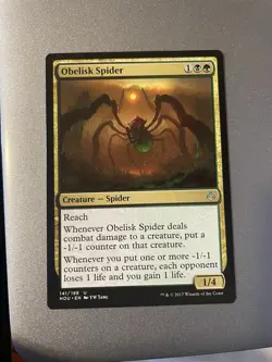 MTG Magic the Gathering Obelisk Spider Hour of Devastation Lorwyn Blight Curse - Image 1