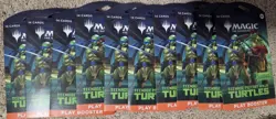 Magic: The Gathering x10 Teenage Mutant Ninja Turtles Play Booster Pack Sleeved! - Image 1