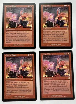 4x -Grip of Chaos - Scourge - Magic the Gathering x4 - Image 1