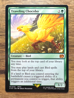 Magic MTG Final Fantasy Traveling Chocobo #210 *NON-FOIL* Mythic Rare - Image 1