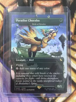 Foil Paradise Chocobo Birds of Paradise (Borderless) #483 MTG Final Fantasy - NM - Image 3