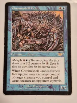 Chromeshell Crab - Legions - Magic the Gathering MTG Nice! - Image 1