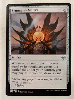 Symmetry Matrix - The Brothers' War Magic the Gathering MTG Nice! - Image 1