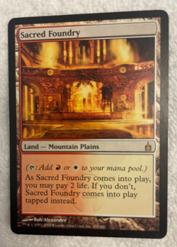 MTG Magic the Gathering Sacred Foundry (280/306) Ravnica City of Guilds LP - Image 1