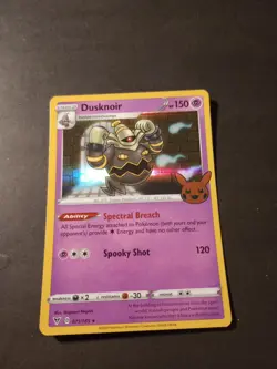 Pokemon Dusknoir Trick Or Trade Holo Rare Card 071/185 NM - Image 1