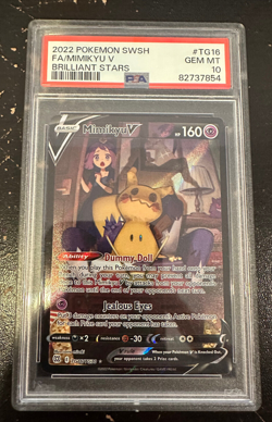 Pokemon TCG Mimikyu V TG16 Brilliant Stars Trainer Gallery SWSH PSA 10 Gem Mint - Image 1