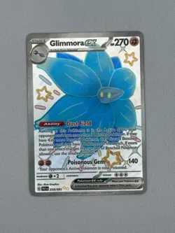 Pokemon TCG Scarlet & Violet Paldean Fates Glimmora Ex Holo 218/091 NM - Image 1