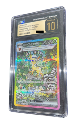 Pokemon - Leafeon ex - CGC PRISTINE 10 - 2024 Terastal Festival ex / sv8a - SAR - Image 2