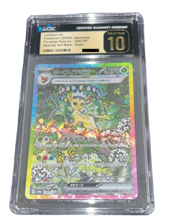 Pokemon - Leafeon ex - CGC PRISTINE 10 - 2024 Terastal Festival ex / sv8a - SAR - Image 4