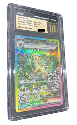 Pokemon - Leafeon ex - CGC PRISTINE 10 - 2024 Terastal Festival ex / sv8a - SAR - Image 5