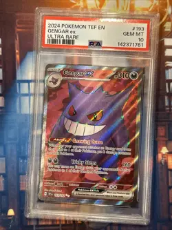 Gengar ex 193/162 SV05: Temporal Forces Holo PSA 10 Pokemon - Image 1
