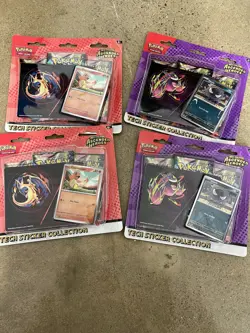 Pokemon Ascended Heroes Tech Sticker Collection Charmander & Gastly 4 Packs - Image 1