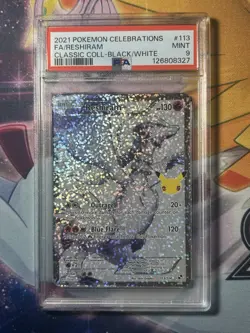 2021 Pokemon Celebrations Classic Collection Reshiram 113/114 PSA 9 Mint - Image 1