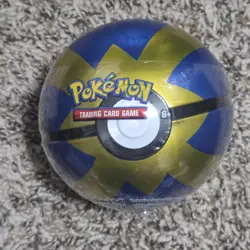 Pokemon TCG Pokeball Tin 3 Packs 1 Coin 2023 Factory Sealed D21 Code - Image 1