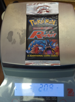 HEAVY Pokemon Team Rocket Rack Pack Foil Pack 1999-2000 20.9 Grams - Image 1
