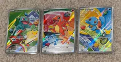 Pokemon First Partner Illustration Collection MEP Bulbasaur Charmander Squirtle - Image 1