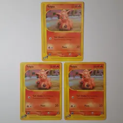 Vulpix (x3) 136/165 Pokemon Expedition 2002 Cards Vintage - Image 1