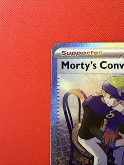 Pokemon Morty's Conviction Full Art Trainer Holo 211/162 SV05 Temporal Forces - Image 2