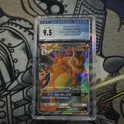 Pokemon Charizard GX Black Star Promo SM211 Full Art Holo Hidden Fates CGC 9.5 - Image 1