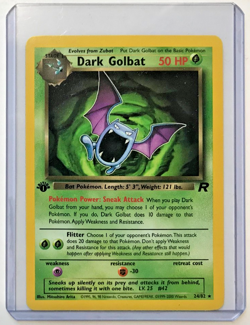 Pokemon Team Rocket 1st Dark Golbat 24/82 Non Holo Rare NMM Unplayed WOTC 2000 - Image 2