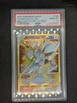 2022 POKEMON SWORD & SHIELD BRILLIANT STARS SECRET FULL ART/ARCEUS VSTAR PSA 10 - Image 1