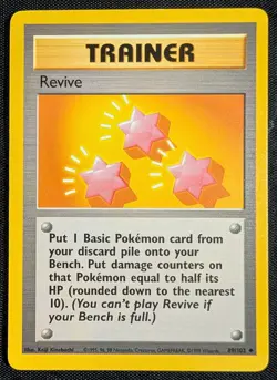 Revive - 89/102 Base Set Uncommon - LP - Pokemon TCG WOTC Vintage - Image 3