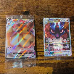 Pokemon SEALED PROMO Lot Of 2 Evee And Lucario - Image 1