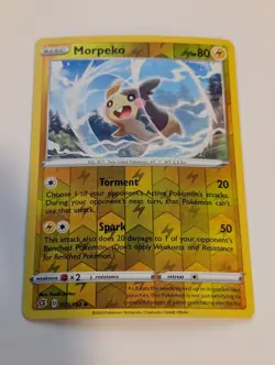 Morpeko 073/192 - Rebel Clash Pokemon Reverse Holo Foil Nice! - Image 1