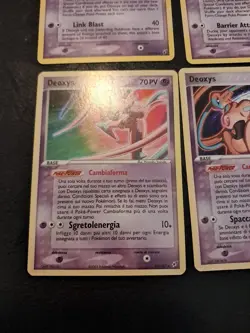 lotto carte pokemon vintage Ex Deoxys 16/17/18 Ita Eng Ottime Condizioni - Image 4