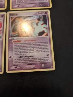 lotto carte pokemon vintage Ex Deoxys 16/17/18 Ita Eng Ottime Condizioni - Image 5