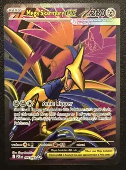 Mega Skarmory ex 106/088 Perfect Order Full Art English Prerelease NM Pokemon - Image 1