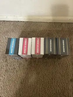 Pokemon Booster Bundle Lot Black Bolt, Mega, Phantasmal Flames, White Flare X5 - Image 3