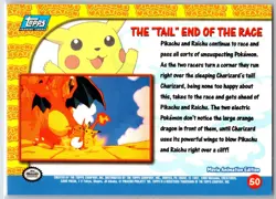 POKEMON TOPPS THE FIRST MOVIE THE "TAIL" END OF THE RACE #50 NON HOLO NM - Image 2