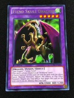 Yugioh Fiend Skull Dragon LCJW-EN240 1st Rare (NM) - Image 1