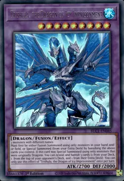 Trishula, The Dragon Of Icy Imprisonment - Silver Ultra 1st BLC1-EN045 NM YuGiOh - Image 1