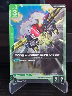 Gundam Card Game - Wing Gundam (Bird Mode) Alternate Art - ST02-002 - NM - Image 1