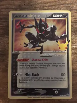 Pokemon TCG Celebrations Promo Greninja Gold Star SWSH144 NM #1 out of 2 cards. - Image 1