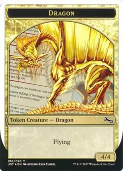 Near Mint - Mint Foil Dragon Token - Unstable 016/020 - Image 1