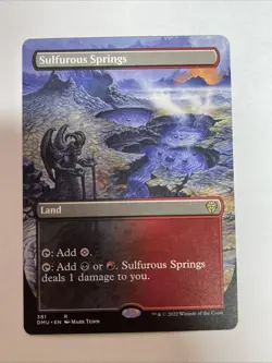 Sulfurous Springs (Borderless) Dominaria United #381 Rare - Image 1