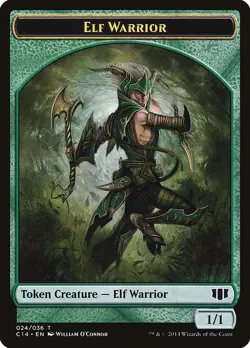 Elf Warrior Gargoyle 1x TOKEN MtG ENGLISH Commander 2014 SP/NM - Image 1