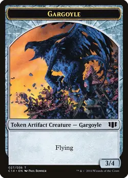 Elf Warrior Gargoyle 1x TOKEN MtG ENGLISH Commander 2014 SP/NM - Image 2