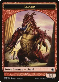 Lizard 1x TOKEN MtG ENGLISH Conspiracy: Take the Crown SP/NM - Image 1