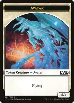 Avatar 1x TOKEN MtG ENGLISH Magic 2019 SP/NM - Image 1