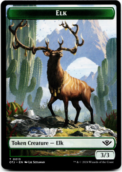 Elk Token (0013) - [Outlaws of Thunder Junction] MTG - LP 🌳 - Image 3