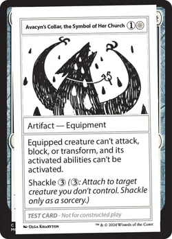 MTG Avacyn's Collar, the Symbol of Her Church ** Mystery Booster 2 ** English - Image 1